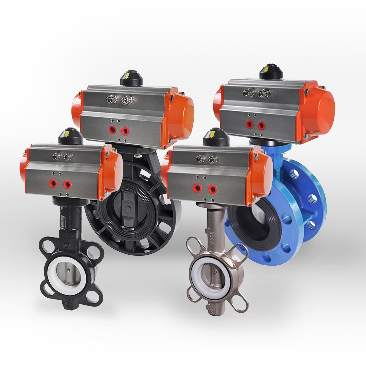 氣動(dòng)蝶閥（連接方式、材質(zhì)、調(diào)節(jié)型、防爆可選）