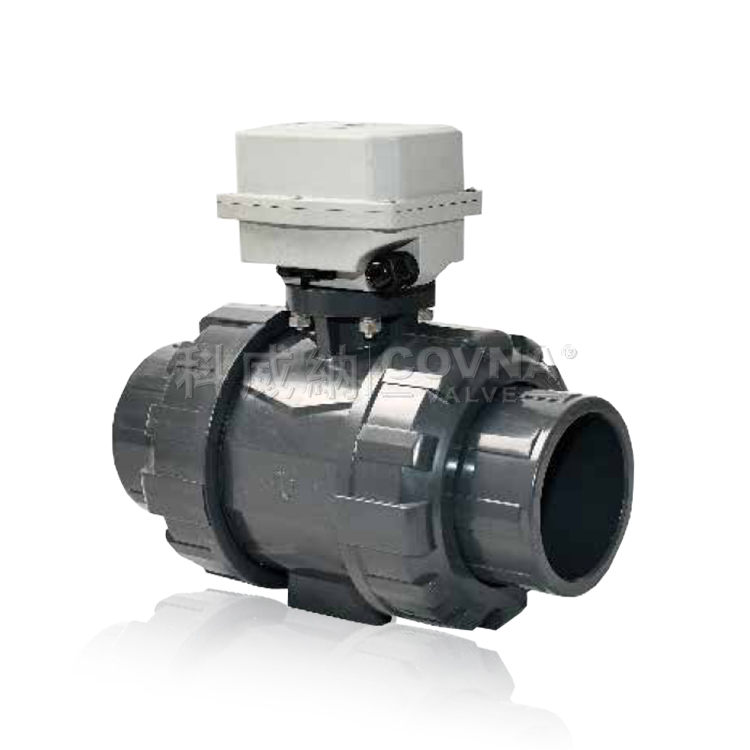 UPVC雙由令螺紋微型電動(dòng)球閥_A550-T80-P2-B